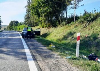 80-letni rowerzysta potrącony na drodze krajowej nr 9