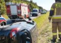 Wypadek w okolicach Włoszczowy. Dwie osoby poszkodowane