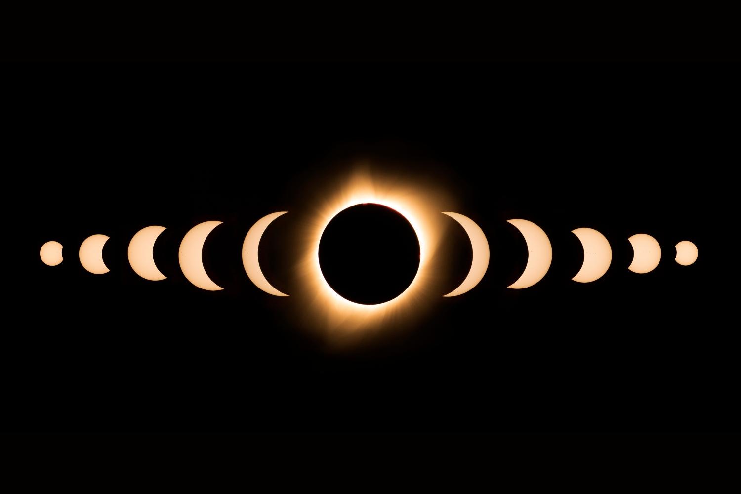 Astronomiczna superśroda - zaćmienie Słońca i noc spadających gwiazd / źródło: canva.com