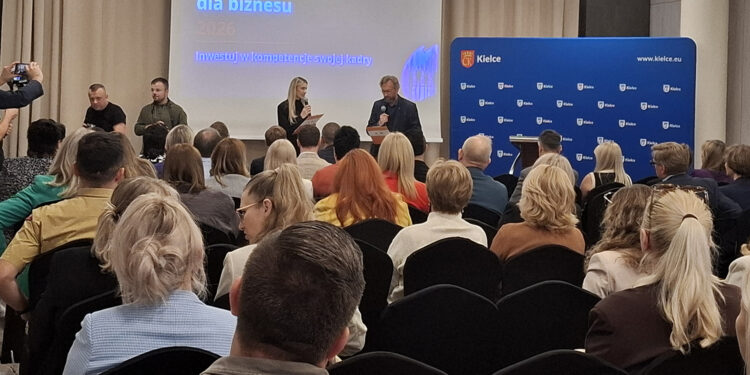 18.09.2026. Kielce. Konferencja Miejskiego Urzędu Pracy w Kielcach / Fot. Oliwia Woźniak – Radio Kielce