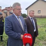 24.09.2026. Tuczępy. Podpisanie umowy na wykonanie magazynu Ochrony Ludności i Obrony Cywilnej / Fot. Oliwia Woźniak - Radio Kielce