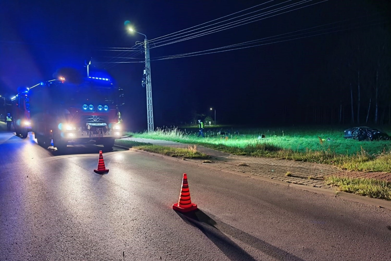 08.09.2026. Porzecze. Wypadek / źródło: straż pożarna