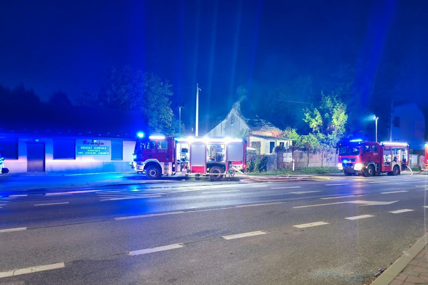 29.09.2026. Kostomłoty Drugie. Pożar / źródło: straż pożarna