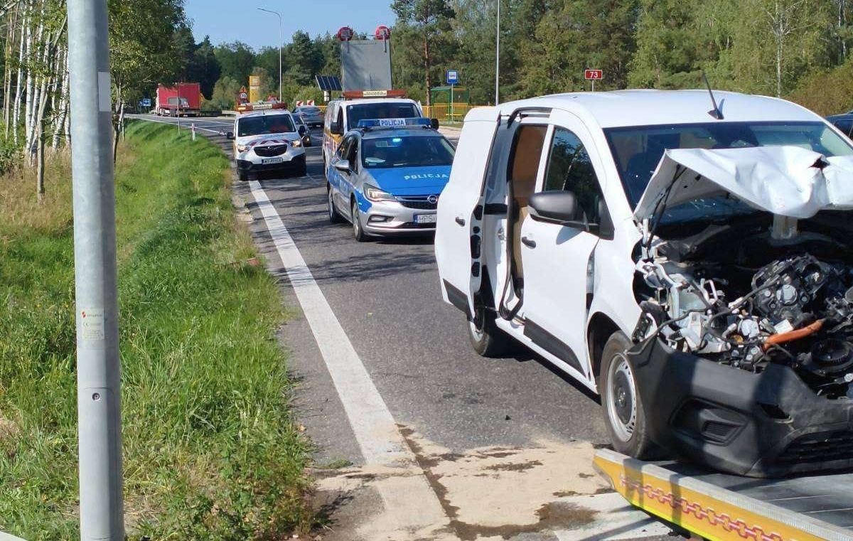 Groźne zdarzenie na drodze krajowej