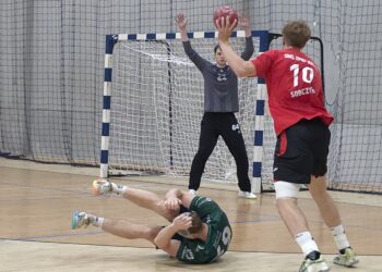 18.09.2026. Kielce. Mecz 2. kolejki Ligi Centralnej piłkarzy ręcznych SMS ZPRP Kielce - AZS AGH Kraków / Fot. Maciej Makuła - Radio Kielce