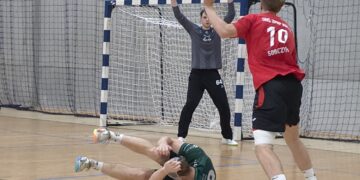 18.09.2026. Kielce. Mecz 2. kolejki Ligi Centralnej piłkarzy ręcznych SMS ZPRP Kielce - AZS AGH Kraków / Fot. Maciej Makuła - Radio Kielce