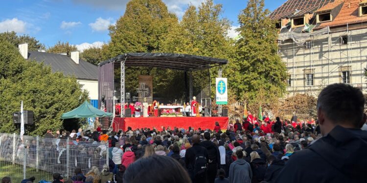 26.09.2026. Święty Krzyż. XXVII Świętokrzyski Rajd Pielgrzymkowy / Fot. Marcin Marszałek - Radio Kielce
