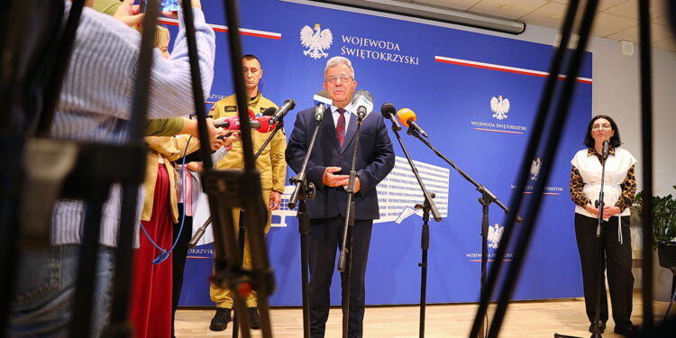 25.09.2026. Kielce. Konferencja prasowa / Fot. Wiktor Taszłow - Radio Kielce