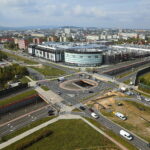 14.09.2026. Kielce. Kompleks wieżowców Sky Trust przy skrzyżowaniu al. Solidarności i ul. Świętokrzyskiej / Fot. Wiktor Taszłow - Radio Kielce