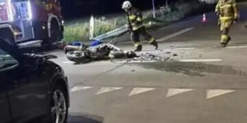 Nie ustąpiła pierwszeństwa, motocyklista w szpitalu