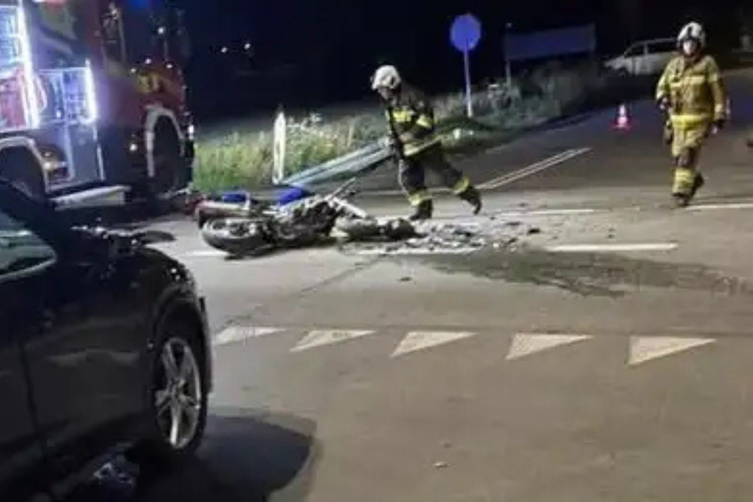 Nie ustąpiła pierwszeństwa, motocyklista w szpitalu
