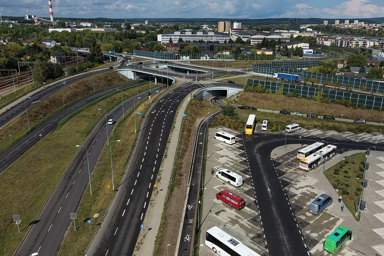 Kielce. Ścieżki rowerowe wzdłuż Żelaznej i Gosiewskiego