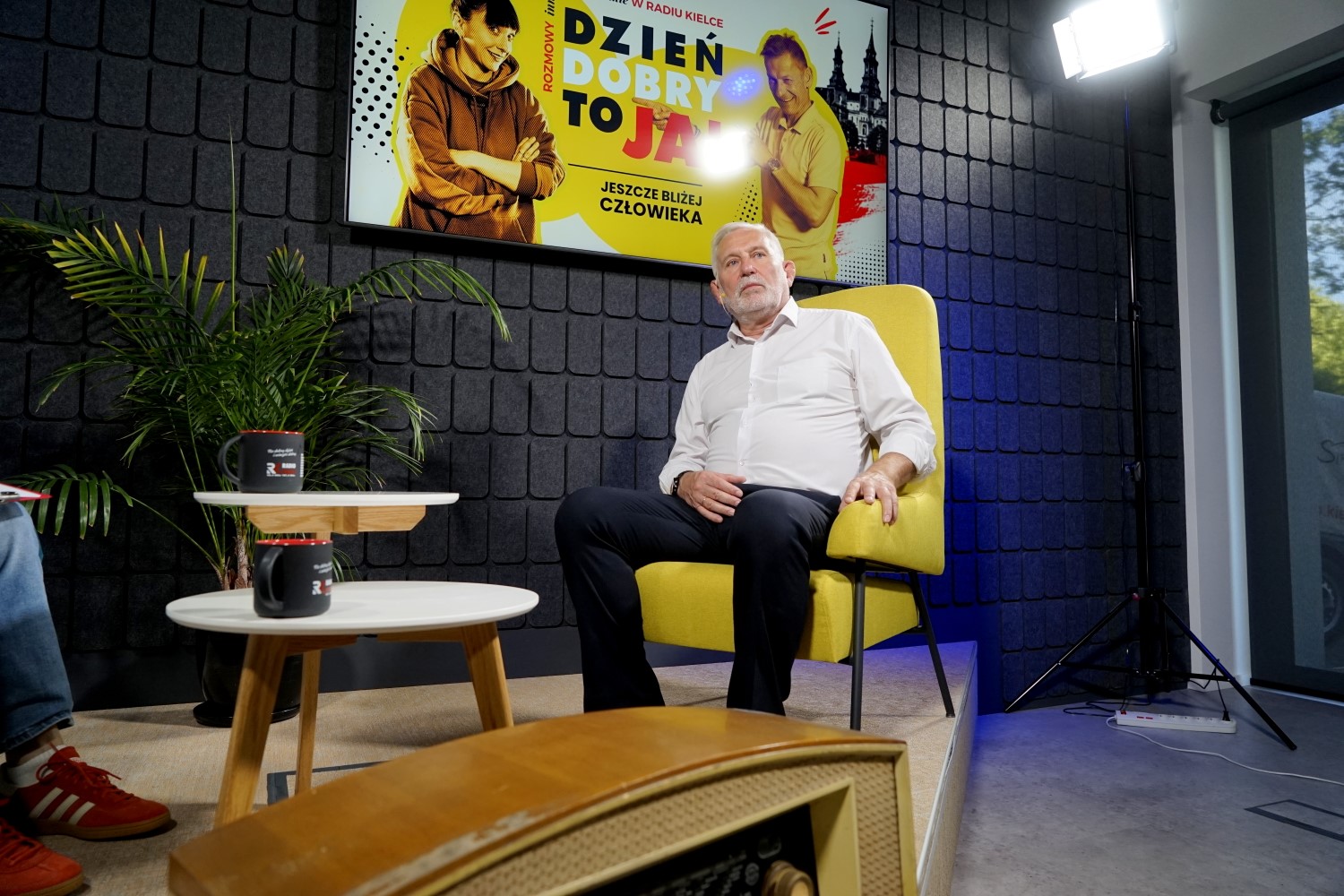 Lucjan Pietrzczyk – gość audycji Radia Kielce „Dzień Dobry, to Ja!” / Fot. Piotr Kwaśniewski – Radio Kielce