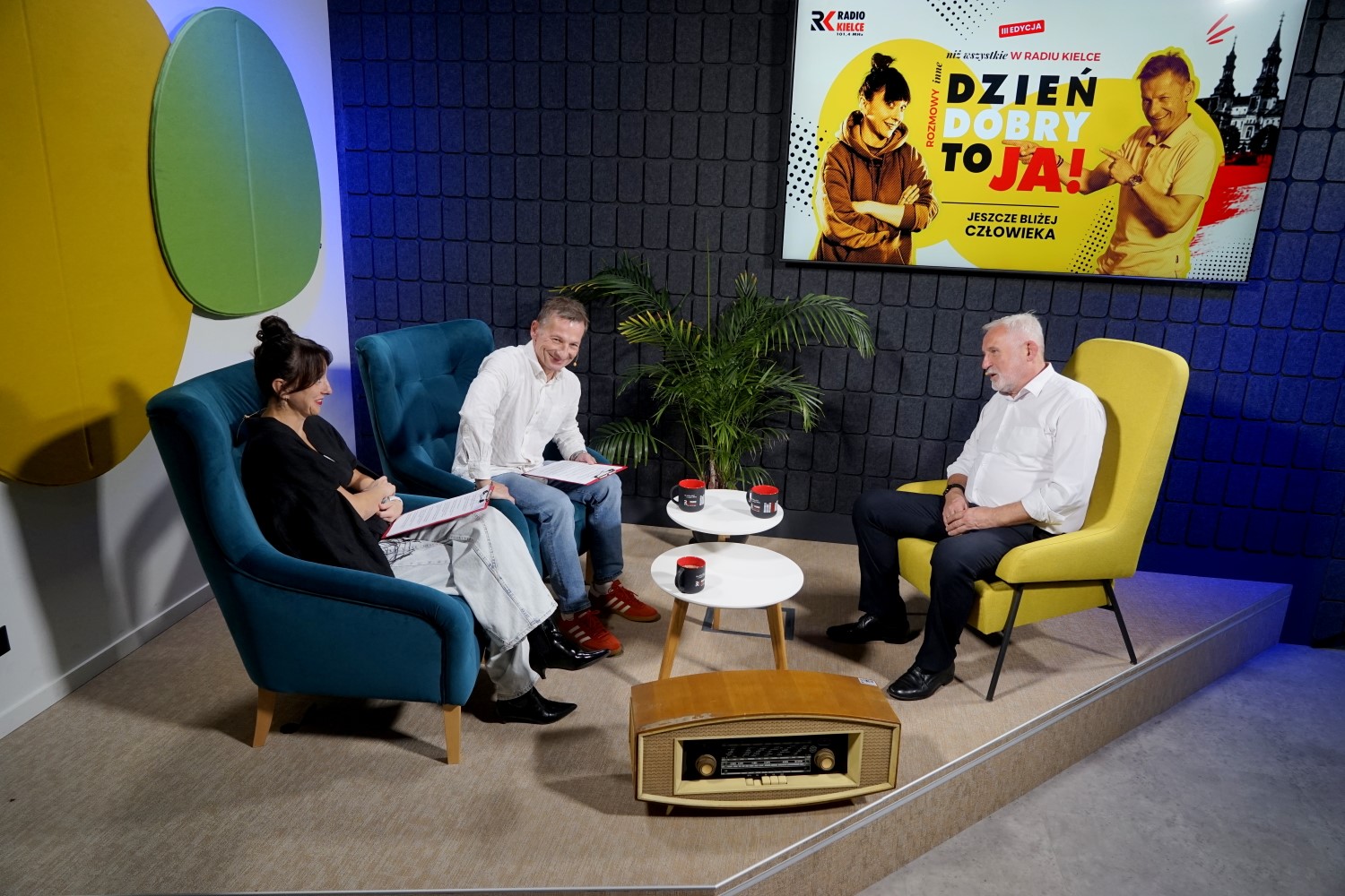 Lucjan Pietrzczyk – gość audycji Radia Kielce „Dzień Dobry, to Ja!” / Fot. Piotr Kwaśniewski – Radio Kielce