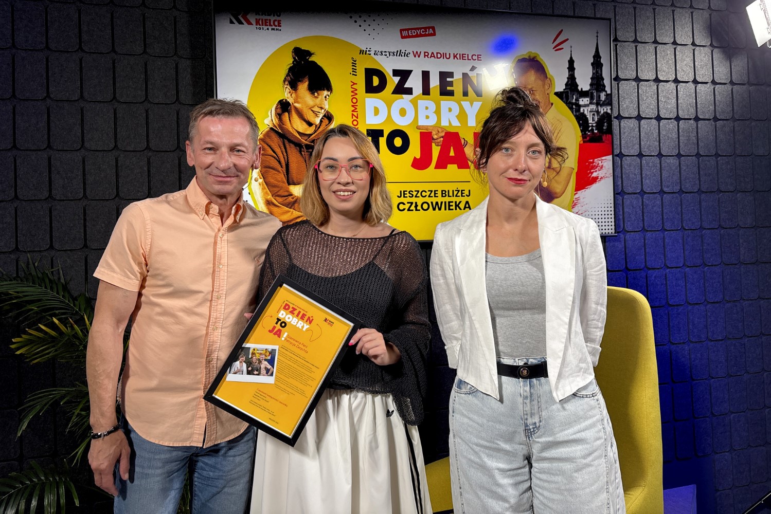 Patrycja Zarychta – gość audycji „Dzień dobry to Ja! Rozmowy inne niż wszystkie w Radiu Kielce” / Fot. Anna Sokołowska - Radio Kielce