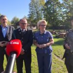 29.09.2026. Tokarnia. Park Etnograficzny. Konferencja prasowa w sprawie Hubertusa / Fot. Oliwia Woźniak - Radio Kielce