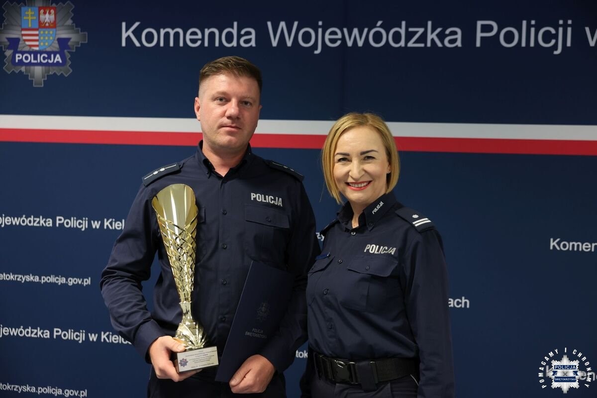 Aspirant Piotr Siastała – najlepszym dyżurnym policji w województwie
