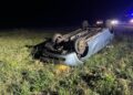 18.09.2026. Piasek Wielki. Dachowanie / Źródło: PSP Busko-Zdrój