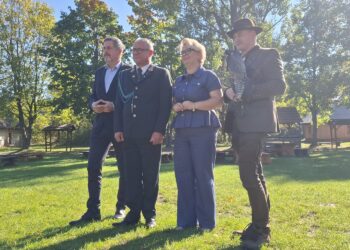 29.09.2026. Tokarnia. Park Etnograficzny. Konferencja prasowa w sprawie Hubertusa / Fot. Oliwia Woźniak - Radio Kielce