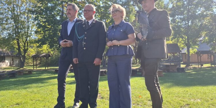 29.09.2026. Tokarnia. Park Etnograficzny. Konferencja prasowa w sprawie Hubertusa / Fot. Oliwia Woźniak - Radio Kielce