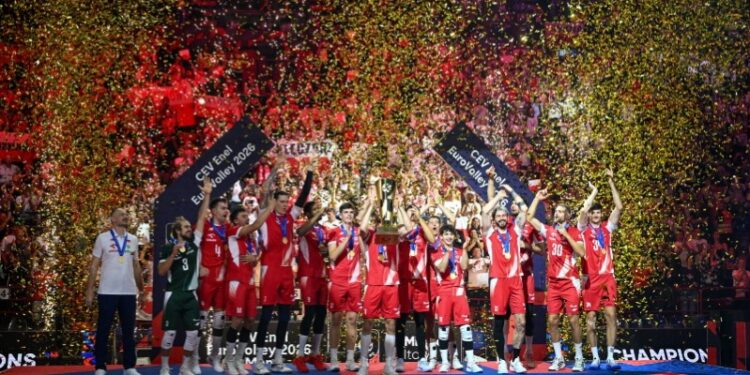 26.09.2026. Mediolan, Włochy. Finał mistrzostw Europy - Polska - Francja / Fot. PAP/Darek Delmanowicz