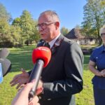 29.09.2026. Tokarnia. Park Etnograficzny. Konferencja prasowa w sprawie Hubertusa / Fot. Oliwia Woźniak - Radio Kielce