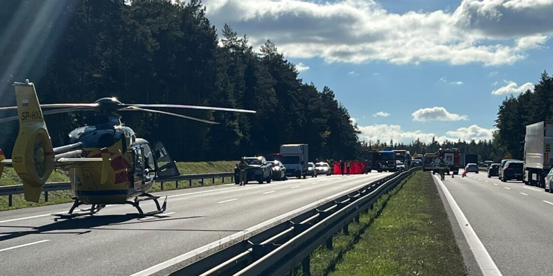 Śmiertelny wypadek na S7. Droga zablokowana
