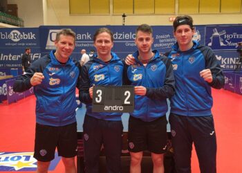 27.10.2026. Mecz 7. kolejki Lotto Superligi tenisistów stołowych: Orlicz 1924 Suchedniów - Bud-An ElectriCon Olimpia Grudziądz / Fot. Maciej Makuła - Radio Kielce
