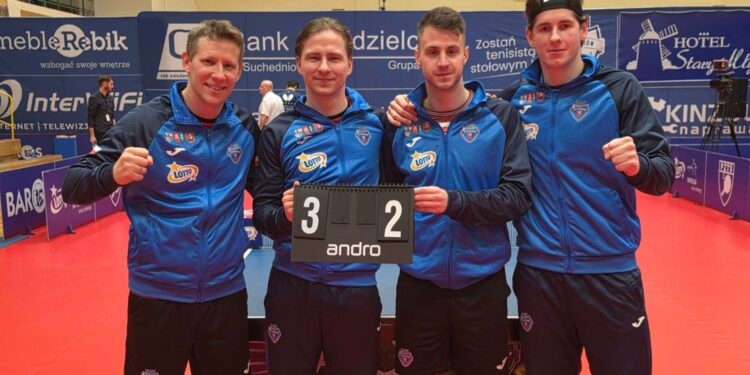 27.10.2026. Mecz 7. kolejki Lotto Superligi tenisistów stołowych: Orlicz 1924 Suchedniów - Bud-An ElectriCon Olimpia Grudziądz / Fot. Maciej Makuła - Radio Kielce