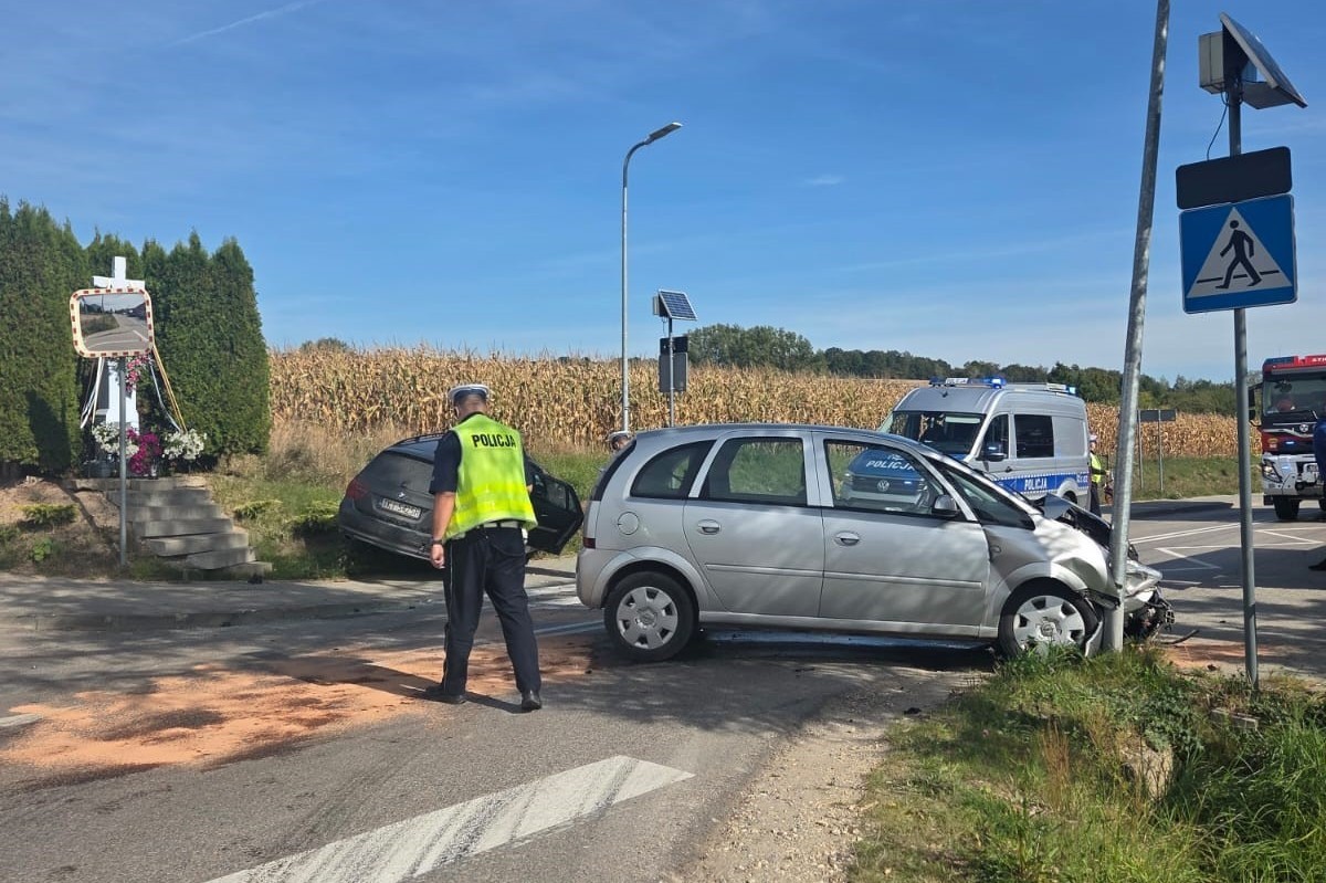 01.10.2026. Oblęgór. Wypadek / Źródło: Policja