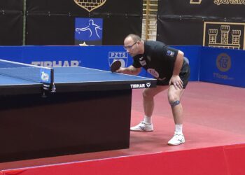 24.10.2026. Wąchock. Mecz Energia TTcup.com Wąchock - Bud-An ElectriCon Olimpia Grudziądz / Fot. Maciej Makuła - Radio Kielce
