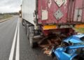 20.10.2026. Zawada w powiecie opatowski. Zderzenie samochodu osobowego z ciężarówką / Fot. policja