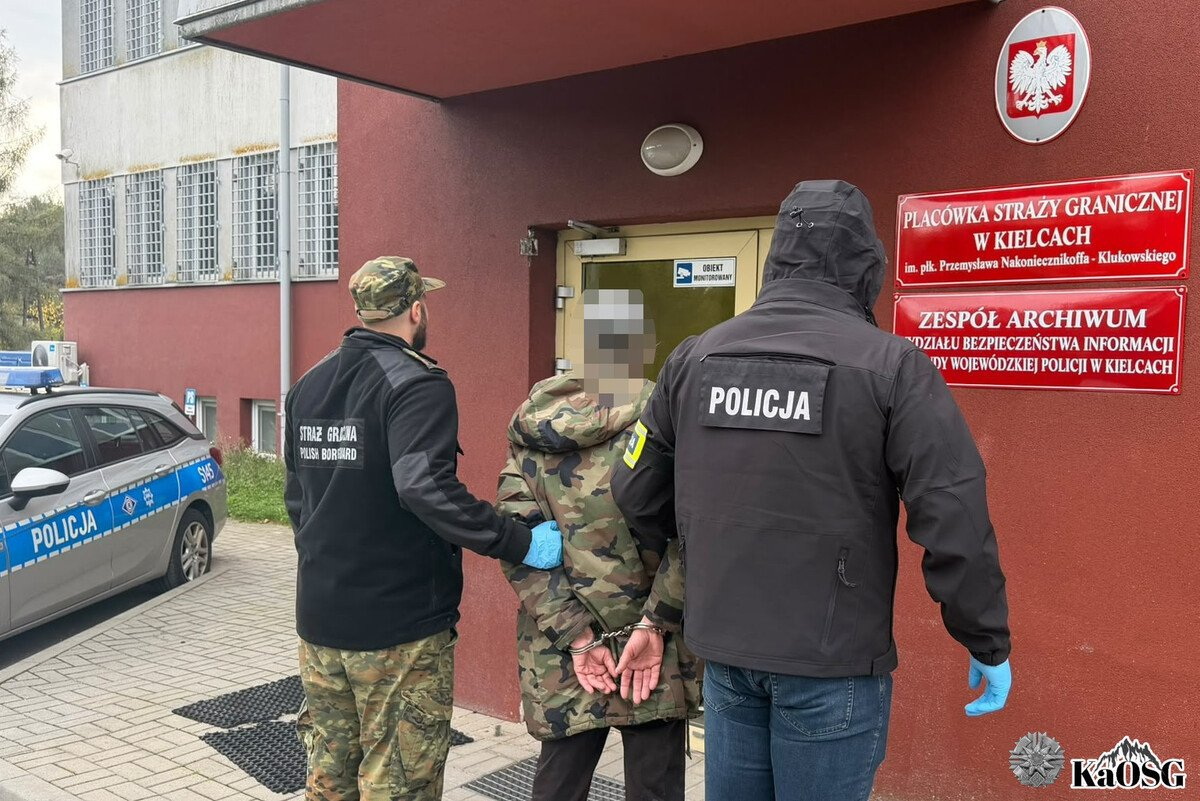 Zatrzymany w Kielcach obywatel Ukrainy przekazany stronie ukraińskiej
