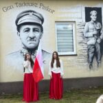 Bór Kunowski. Odsłonięcie muralu poświęconego gen. Tadeuszowi Piskorowi / Fot. Anna Głąb - Radio Kielce