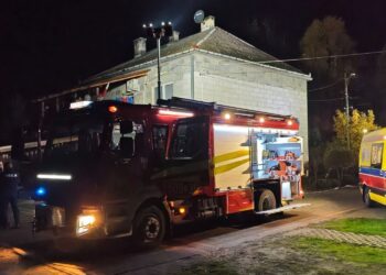 30.10.2026. Połaniec. Pożar domu / Fot. PSP Staszów