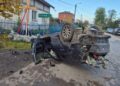 Auto w rowie, wszyscy w szpitalu, a kierowca pijany i bez uprawnień