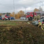 31.10.2026. Droga wojewódzka nr 764. Obwodnica Daleszyc. Wypadek / Fot. Marta Gajda-Kruk