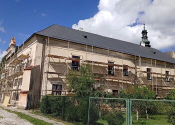 Wąchock, Remont opatówki / Fot. Opactwo Cystersów w Wąchocku