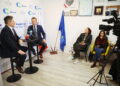 19.10.2026. Kielce. Śniadanie prasowe zorganizowane przez posła Rafała Kasprzyka / Fot. Wiktor Taszłow - Radio Kielce