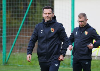 20.10.2026. Kielce. Trening Korony Kielce z nowym trenerem - Robertem Kolendowiczem / Fot. Wiktor Taszłow - Radio Kielce