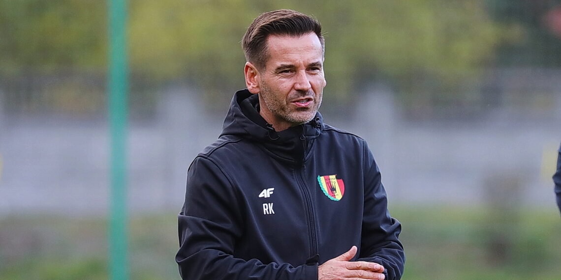 20.10.2026. Kielce. Trening Korony Kielce z nowym trenerem - Robertem Kolendowiczem / Fot. Wiktor Taszłow - Radio Kielce