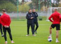 20.10.2026. Kielce. Trening Korony Kielce z nowym trenerem - Robertem Kolendowiczem / Fot. Wiktor Taszłow - Radio Kielce