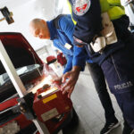 22.10.2026. Kielce. Akcja „Twoje Światła – Nasze Bezpieczeństwo” / Fot. Wiktor Taszłow - Radio Kielce