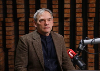 30.10.2026. Radio Kielce. Rozmowa Dnia. Na zdjęciu: Krzysztof Myśliński - prezes Stowarzyszenia Ochrony Dziedzictwa Narodowego w Kielcach / Fot. Wiktor Taszłow - Radio Kielce