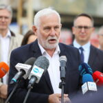 05.10.2026. Kielce. Konferencja prasowa poświęcona podpisaniu umów na budowę nowych przystanków przy liniach kolejowych 70 i 75 / Fot. Wiktor Taszłow - Radio Kielce