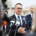 05.10.2026. Kielce. Konferencja prasowa poświęcona podpisaniu umów na budowę nowych przystanków przy liniach kolejowych 70 i 75 / Fot. Wiktor Taszłow - Radio Kielce