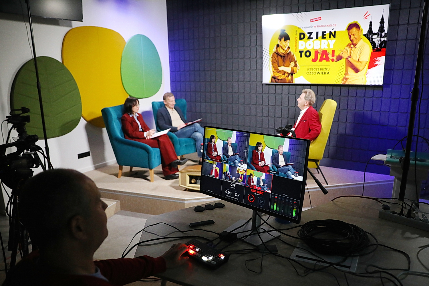 Jacek Rogala – gość audycji „Dzień dobry to Ja! Rozmowy inne niż wszystkie w Radiu Kielce” / Fot. Wiktor Taszłow - Radio Kielce