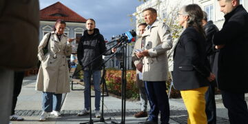 14.10.2026. Kielce. Konferencja prasowa Koalicji Obywatelskiej / Fot. Wiktor Taszłow - Radio Kielce