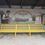 30.10.2026. Włochy w gminie Pińczów. Mural będący częścią projektu „Kultura na Przystankach - Murale naszej historii”, realizowanego przez Towarzystwo Przyjaciół Ponidzia / Fot. Marta Gajda-Kruk - Radio Kielce