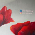 30.10.2026. Młodzawy w gminie Pińczów. Mural będący częścią projektu „Kultura na Przystankach - Murale naszej historii”, realizowanego przez Towarzystwo Przyjaciół Ponidzia / Fot. Marta Gajda-Kruk - Radio Kielce